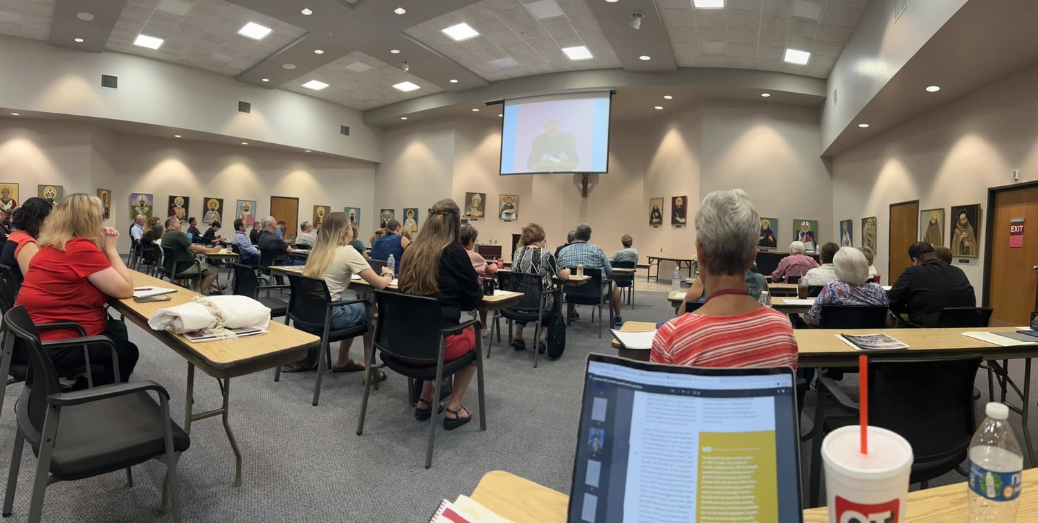 Ten representatives of parishes in the Jefferson City diocese join Catholics from 15 states in learning about the stewardship way of life on Aug. 10-11 during the Msgr. McGread Stewardship Conference in Wichita, Kansas.